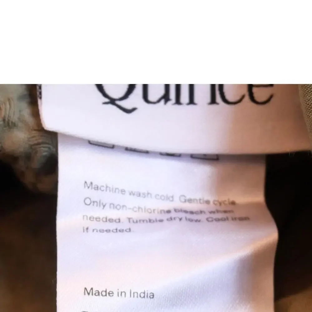 New Quince TWIN Organic Luxe Honeycomb Duvet Cover ONLY Olive Green - No Shams